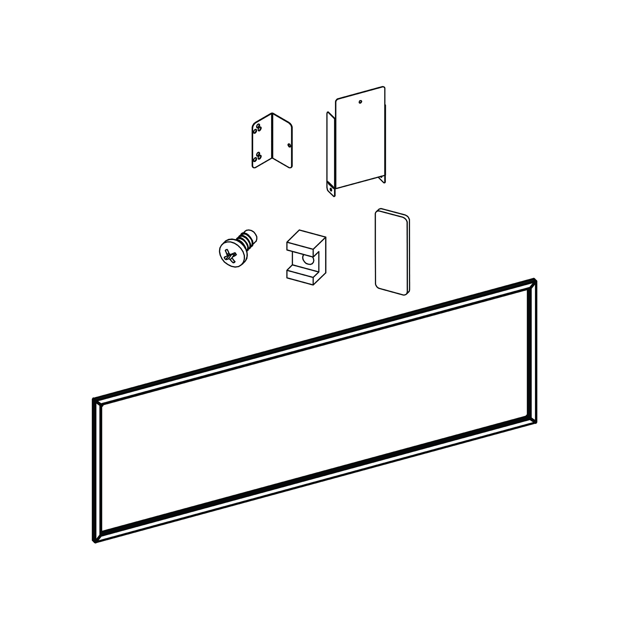 Bluegrass Living Linear Fireplace Two-Sided Viewing Kit - 48 in. - Model# L2S48-1